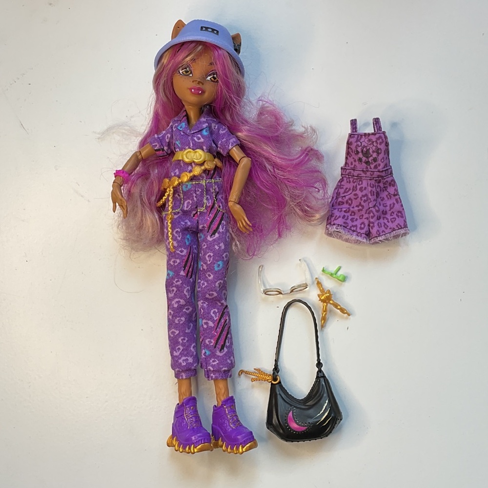 Monster High Doll with Purple Outfit and Accessories